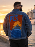 Having Fun™ Upcycled Denim Jacket