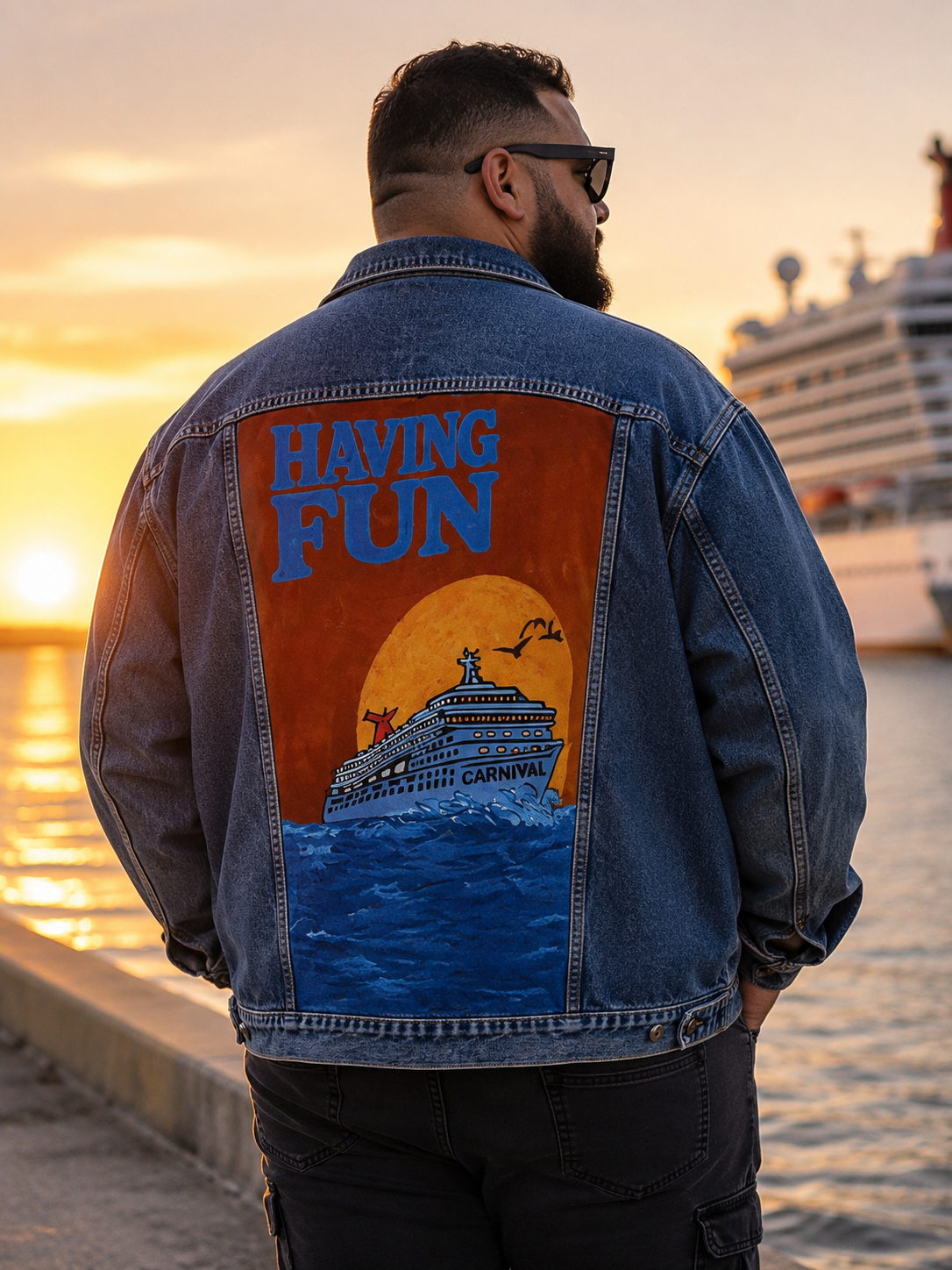 Having Fun™ Upcycled Denim Jacket