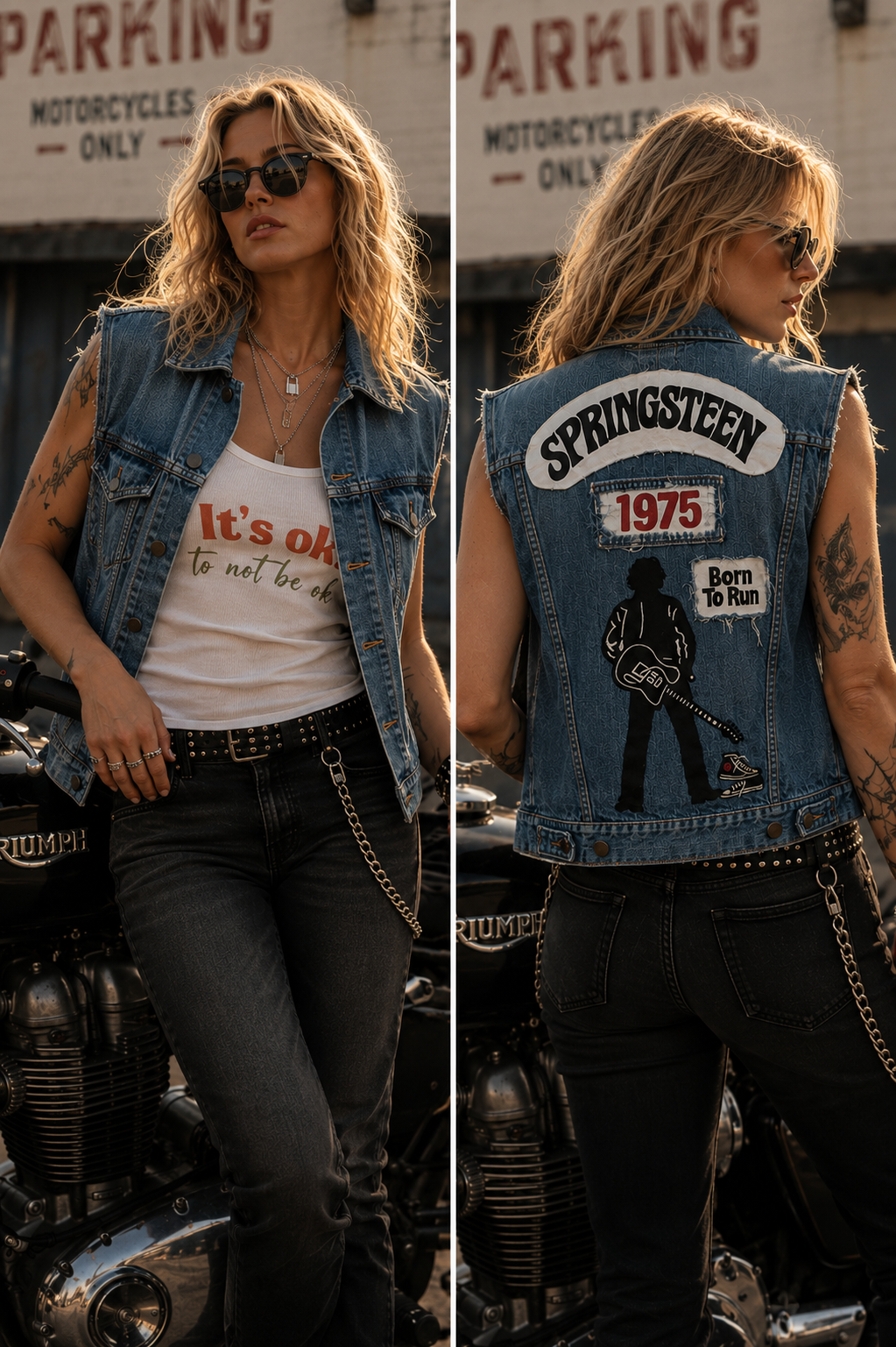 Born to Roam™ Upcycled Denim Vest
