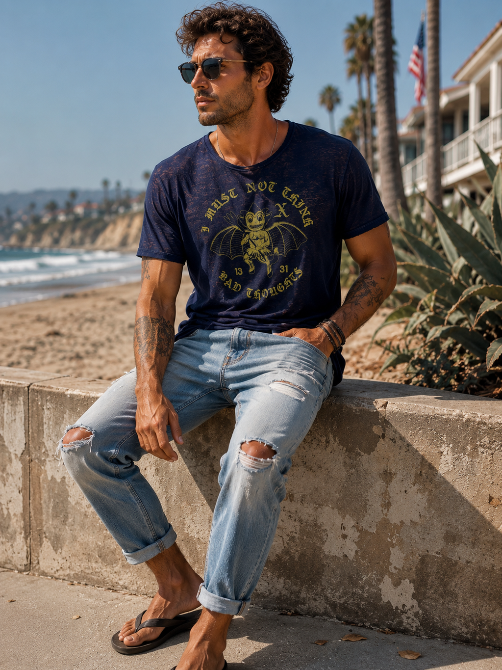 John Varvatos™ Vintage Graphic T-Shirt – XL