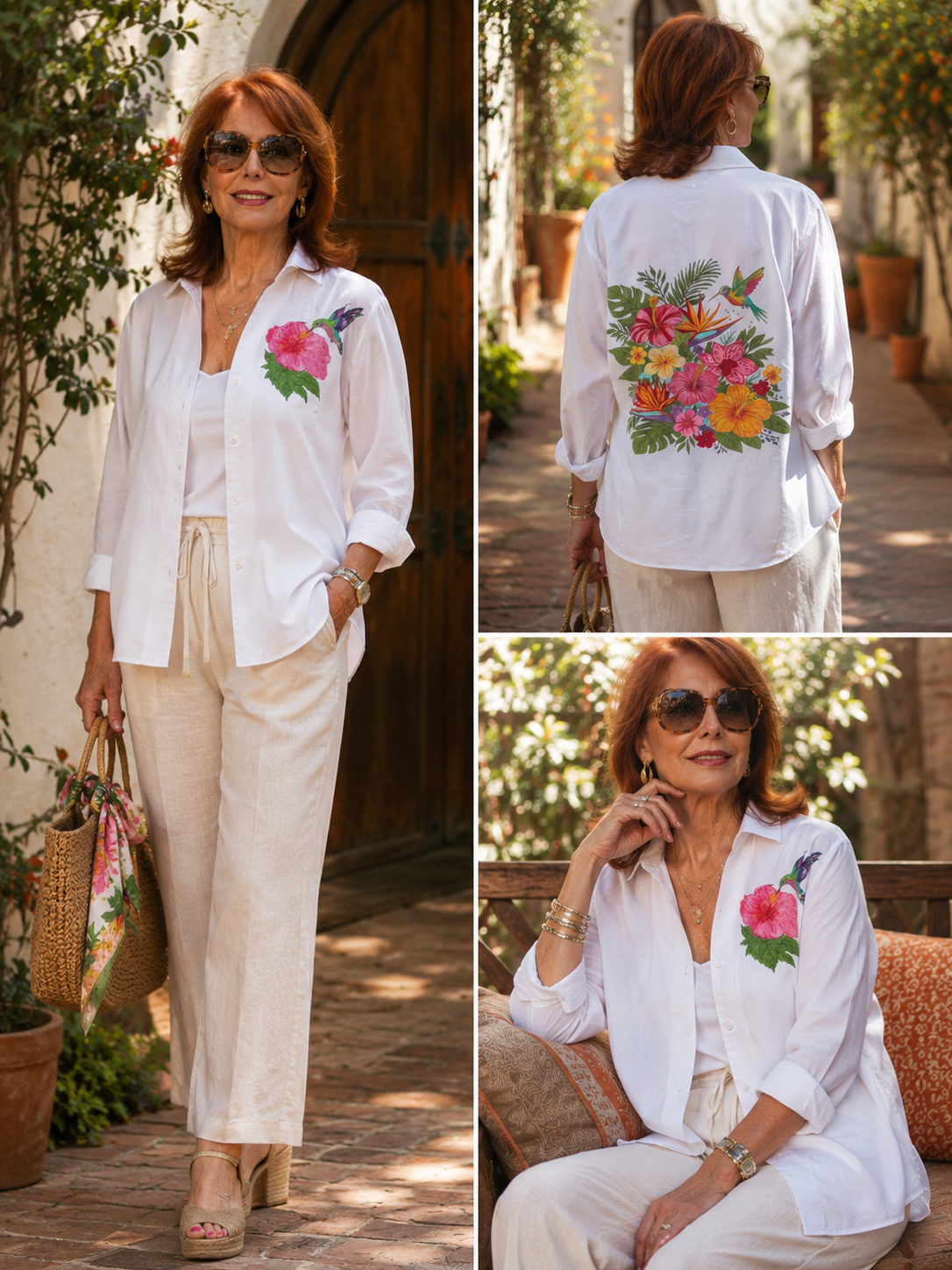 Garden in Flight™ Hand-Painted shirt
