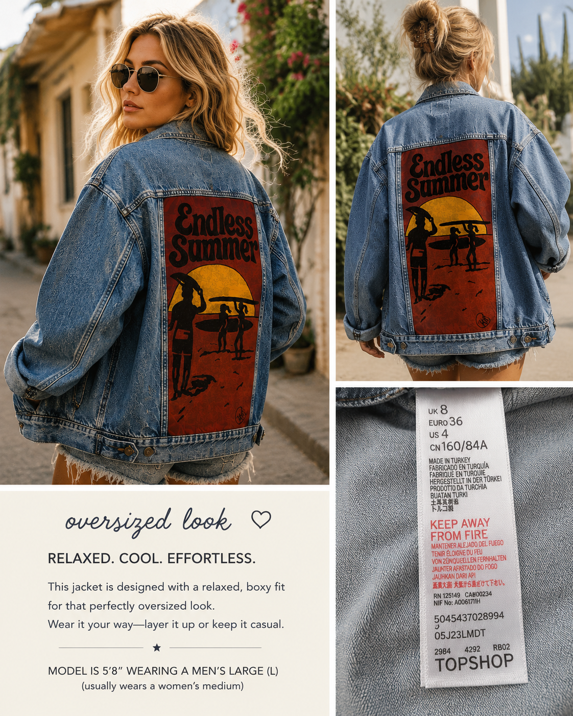 Endless Summer™ Upcycled Denim Jacket