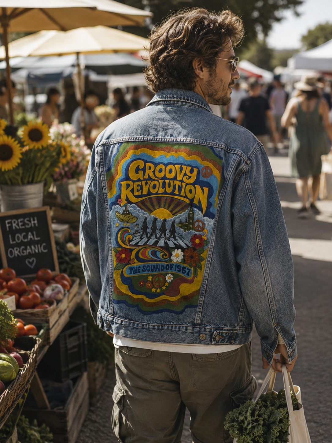 Groovy Revolution™ Upcycled Denim Jacket