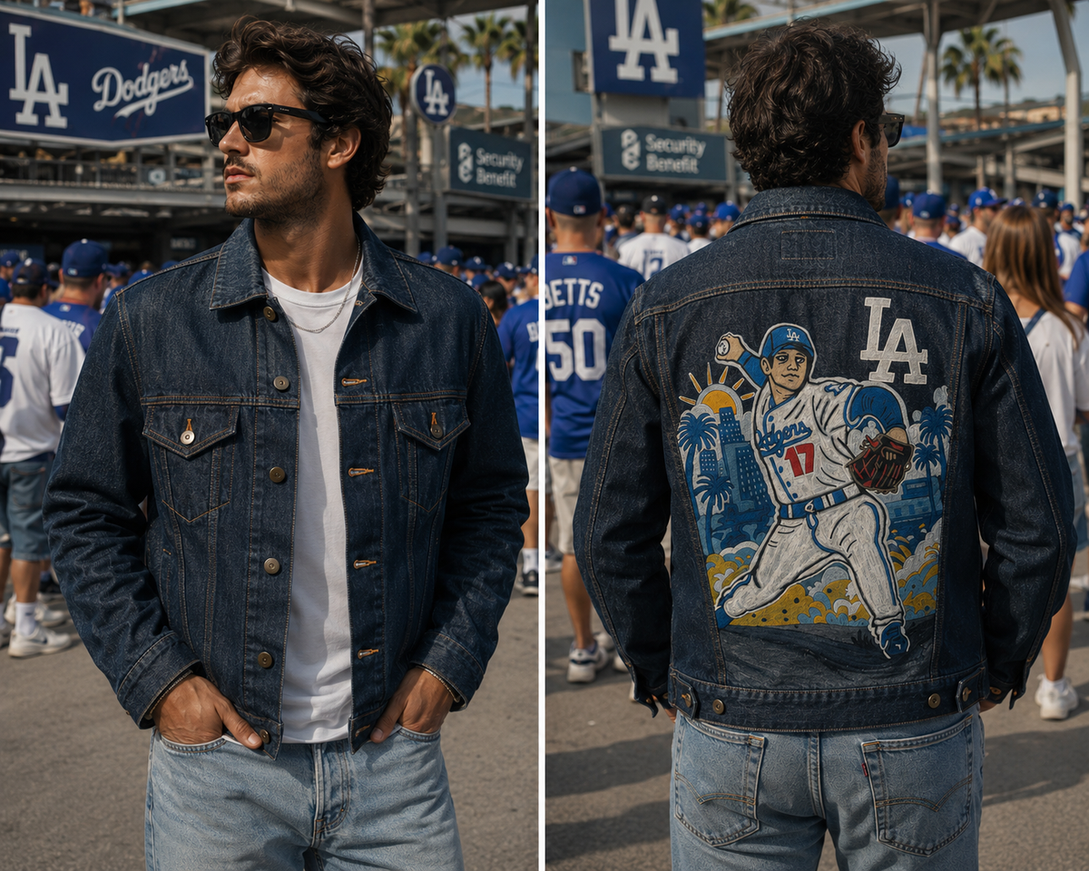 Game Day Dreams™ Upcycled Denim Jacket