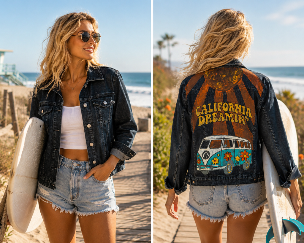California Dreaming™ Upcycled Denim Jacket