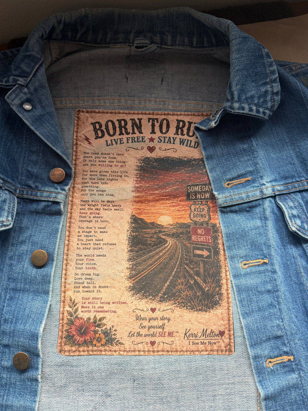 Born to Roam™ Upcycled Denim Vest